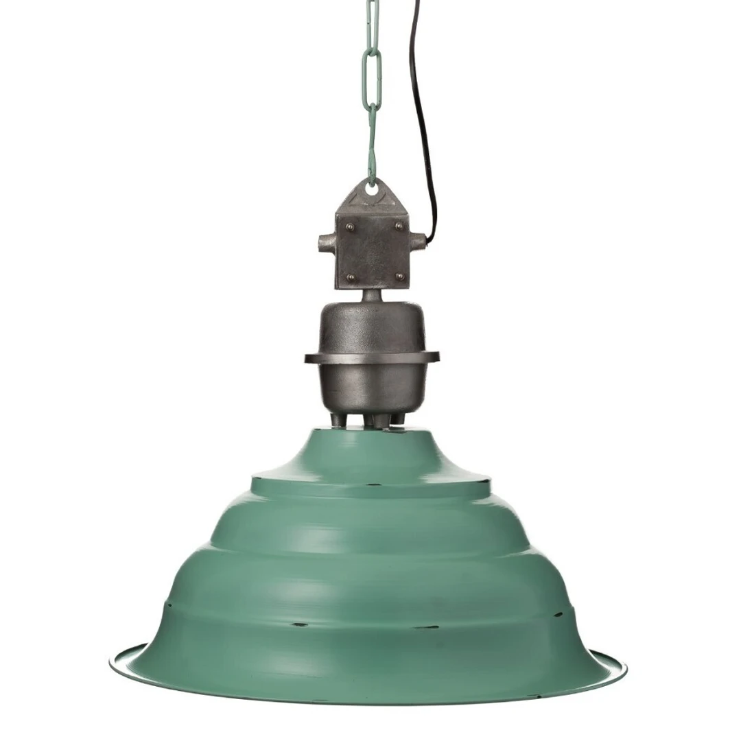 Žalsvai melsvas LOFT stiliaus metalinis šviestuvas