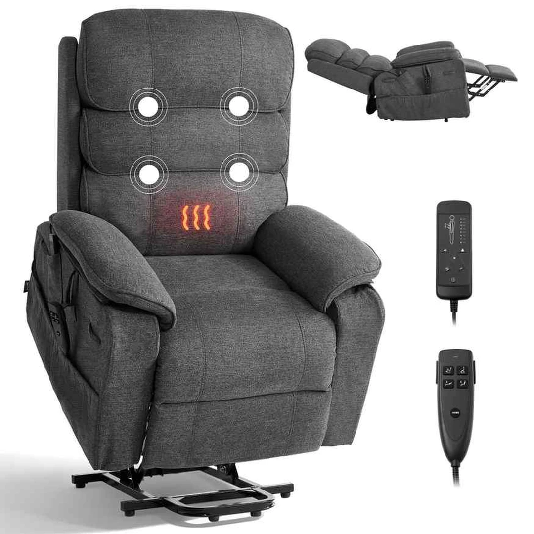 Pakėlimo fotelis VEVOR SX-81726, 2 varikliai, 89 × 98 × 104 cm - Foteliai