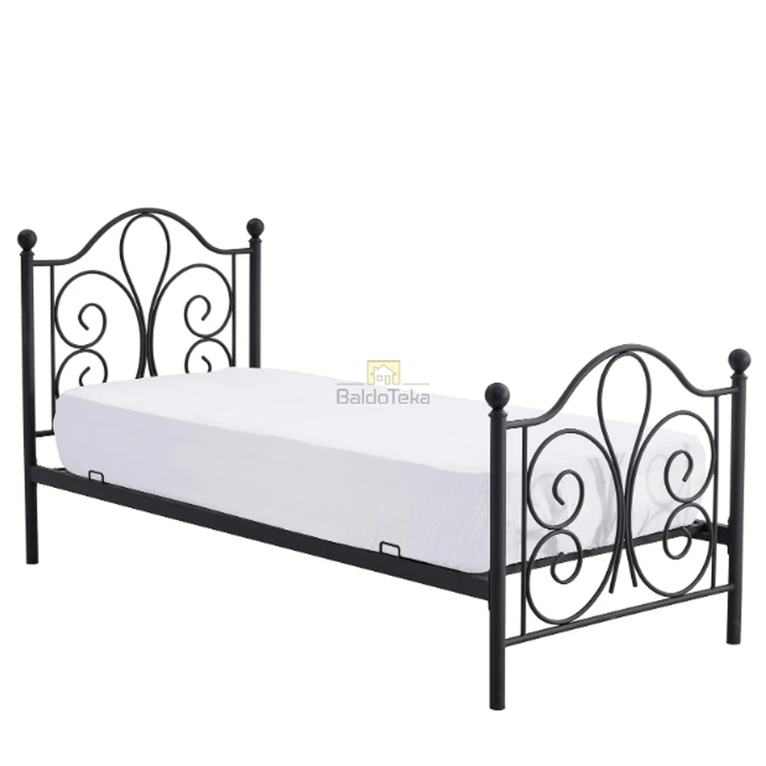 90x200 Čiužinio Lovos Rėmas – Juoda, Metalas
