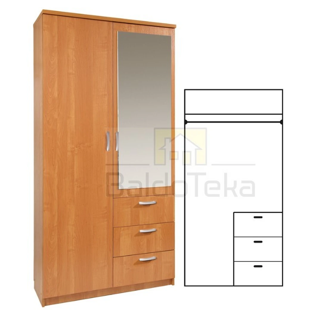 Ergonominė spintelė su veidrodžiu – puikus pasirinkimas!