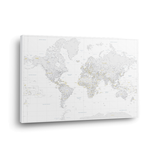 Pasaulio žemėlapis Nr.5 Baltas perlas - Paveikslai