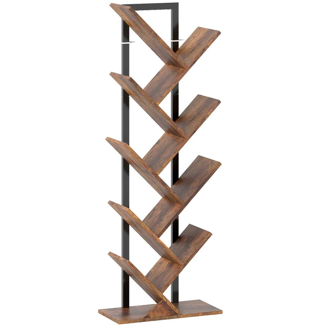 Pastatoma knygų lentyna, 9 lentynos, 50 × 136 × 24 cm - Lentynos