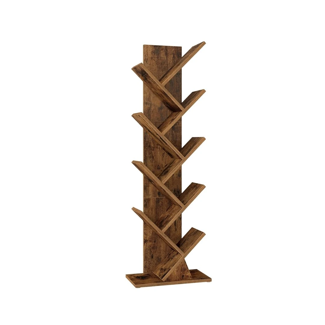 Pastatoma knygų lentyna VASAGLE, Ruda, 38 × 115,2 × 20 cm - Lentynos