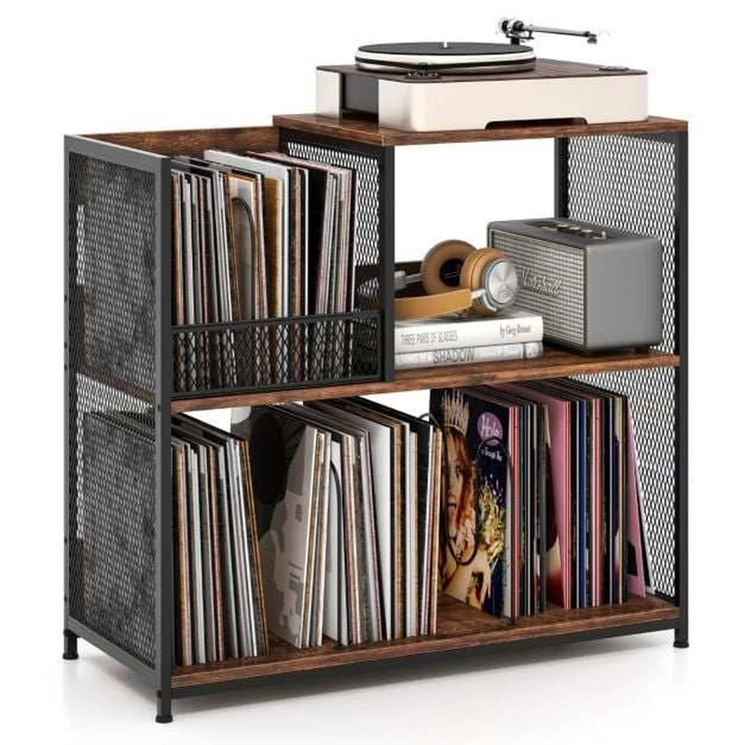 Patefono lentyna 300 vinilo įrašų