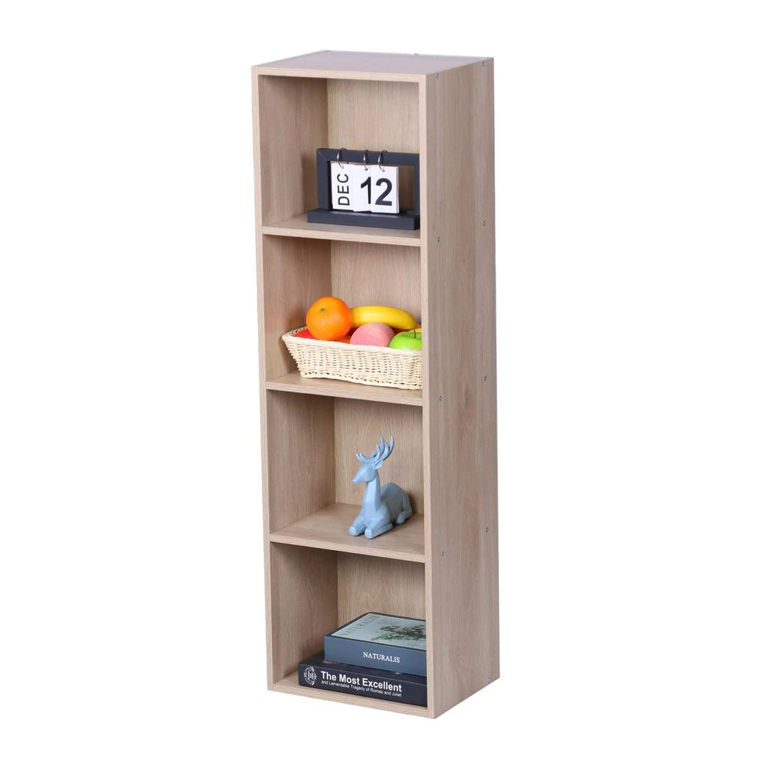 Pastatoma lentyna Relaxdays, 4 skyriai, 32 × 106 × 24 cm - Lentynos