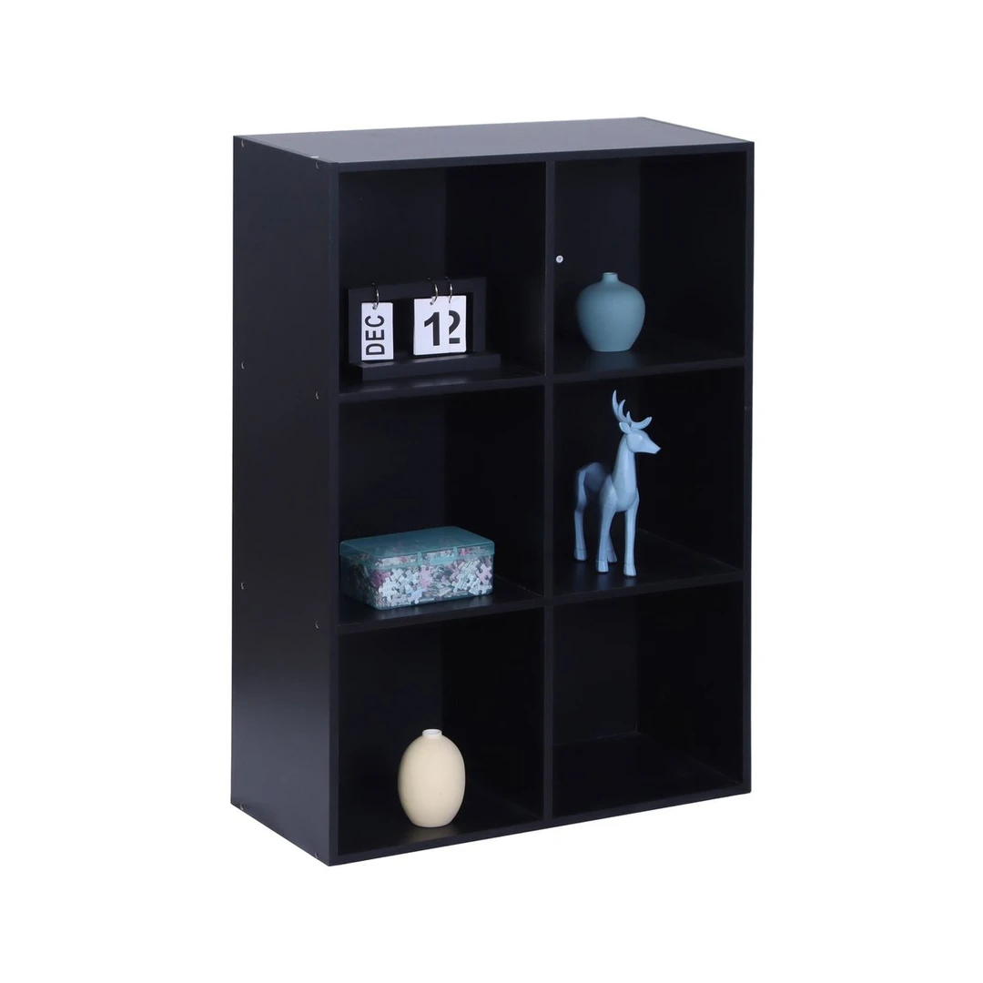 Pastatoma lentyna Relaxdays, 6 skyriai, 61 × 91 × 30 cm - Lentynos