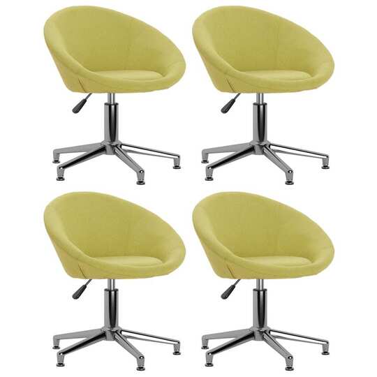Pasukamos kėdės, 4 vnt., žalios spalvos, audinys - Kėdės