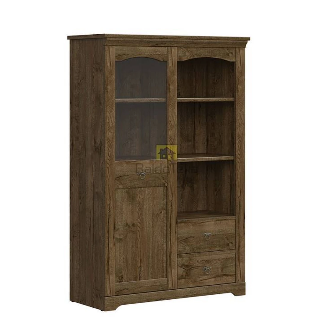 Moderni spintelė su apšvietimu – ąžuolo april spalva