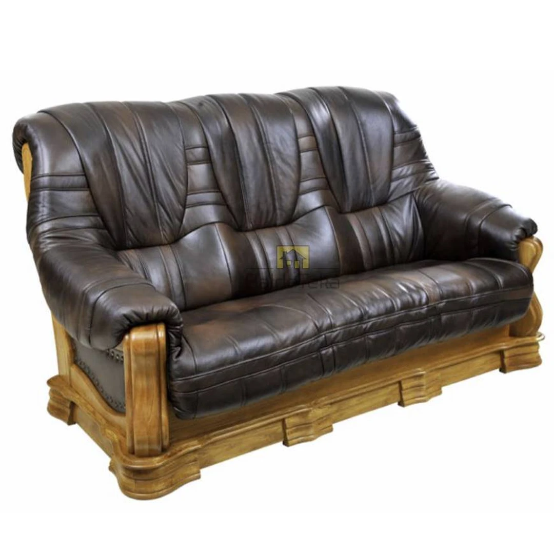 Natūralios odos ir ąžuolo masyvo prabangūs baldai