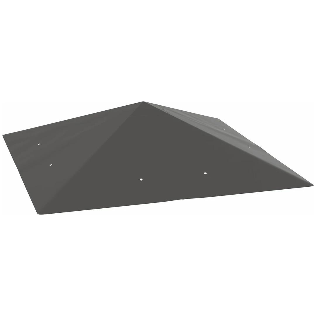 Pakaitinis stogelis 3x3 m pavėsinėms, pilkas