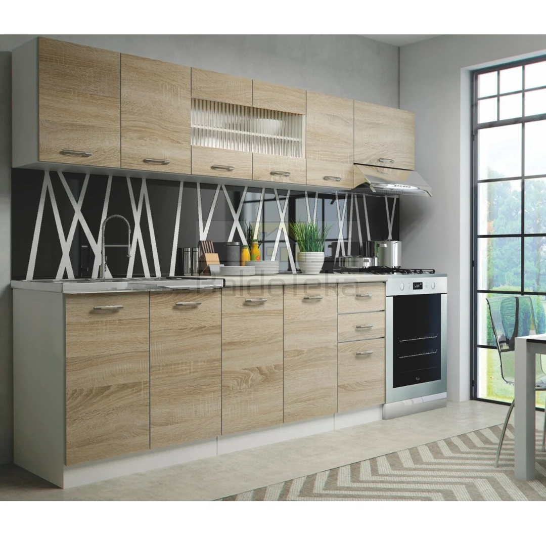 Platus 260 cm MDF stalas su 28 mm storiu