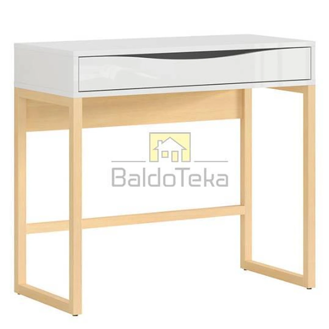 Elegantiški balti blizgūs/ąžuolo nagano spintos