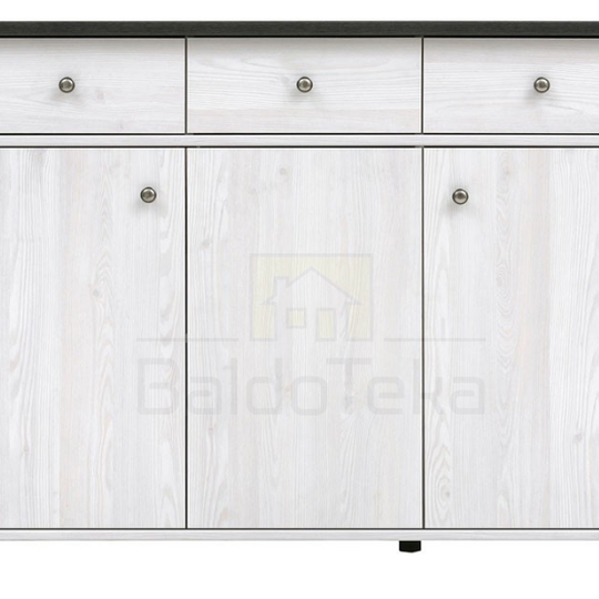 Šviesaus maumedžio ir pušies spalvos laminuotas MDP stalas