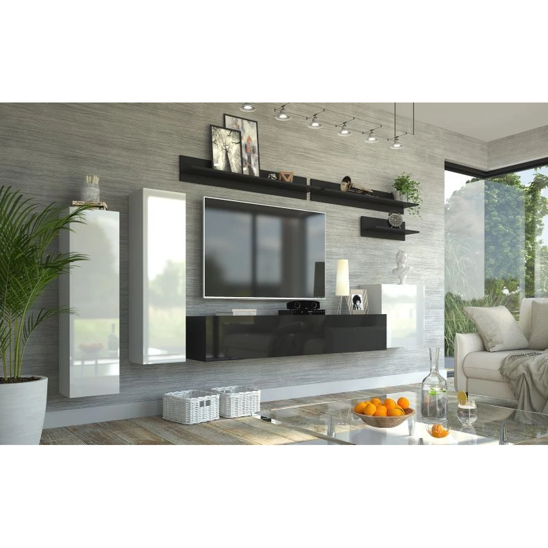 Moderni spinta 31x30x120 cm su erdviu laikymu