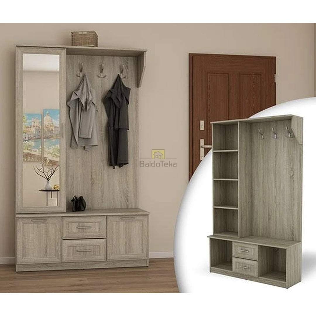 Ergonominė spintelė su veidrodžiu – individualus dizainas