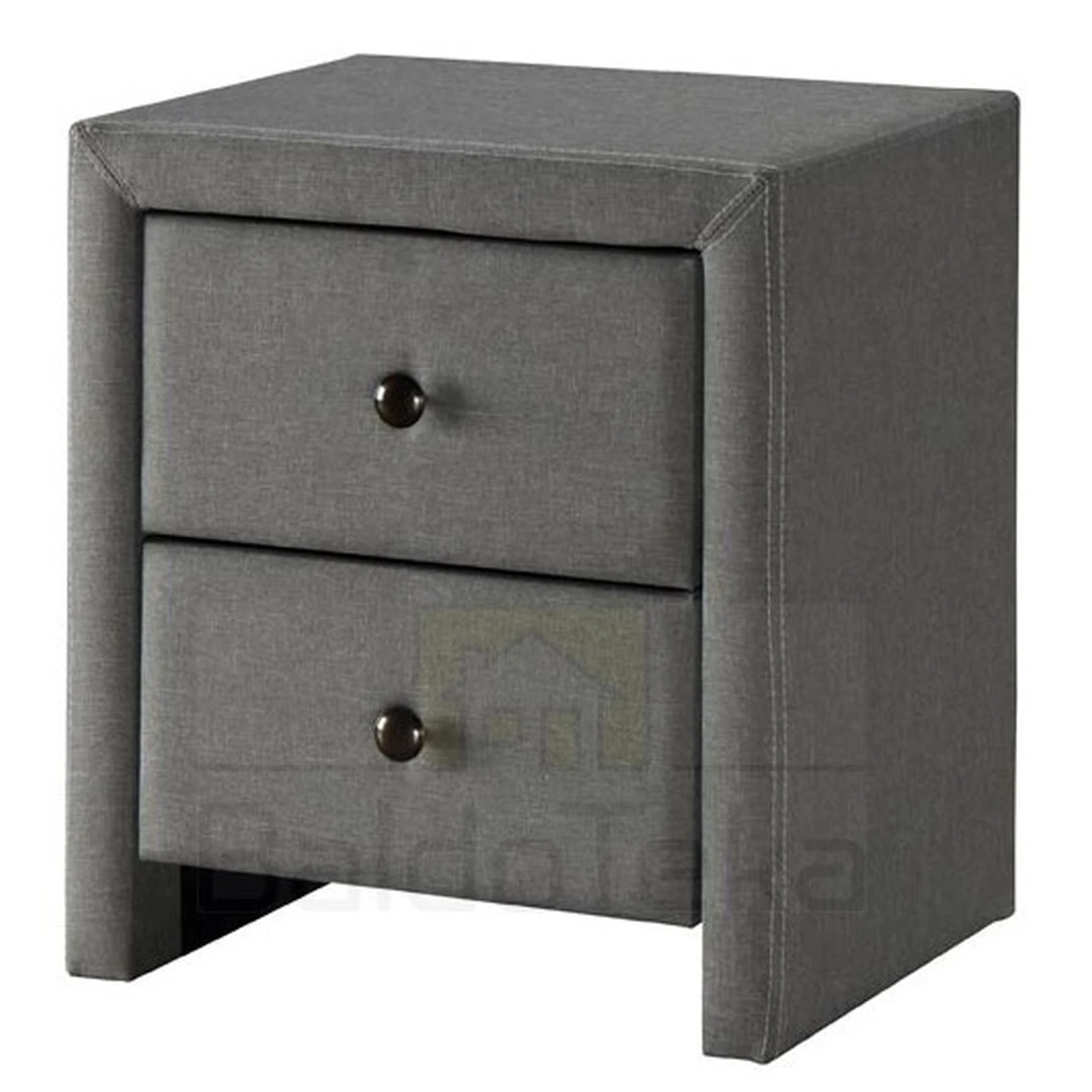 Elegantiškas pilkas gobeleno fotelis – 48/41/54 cm