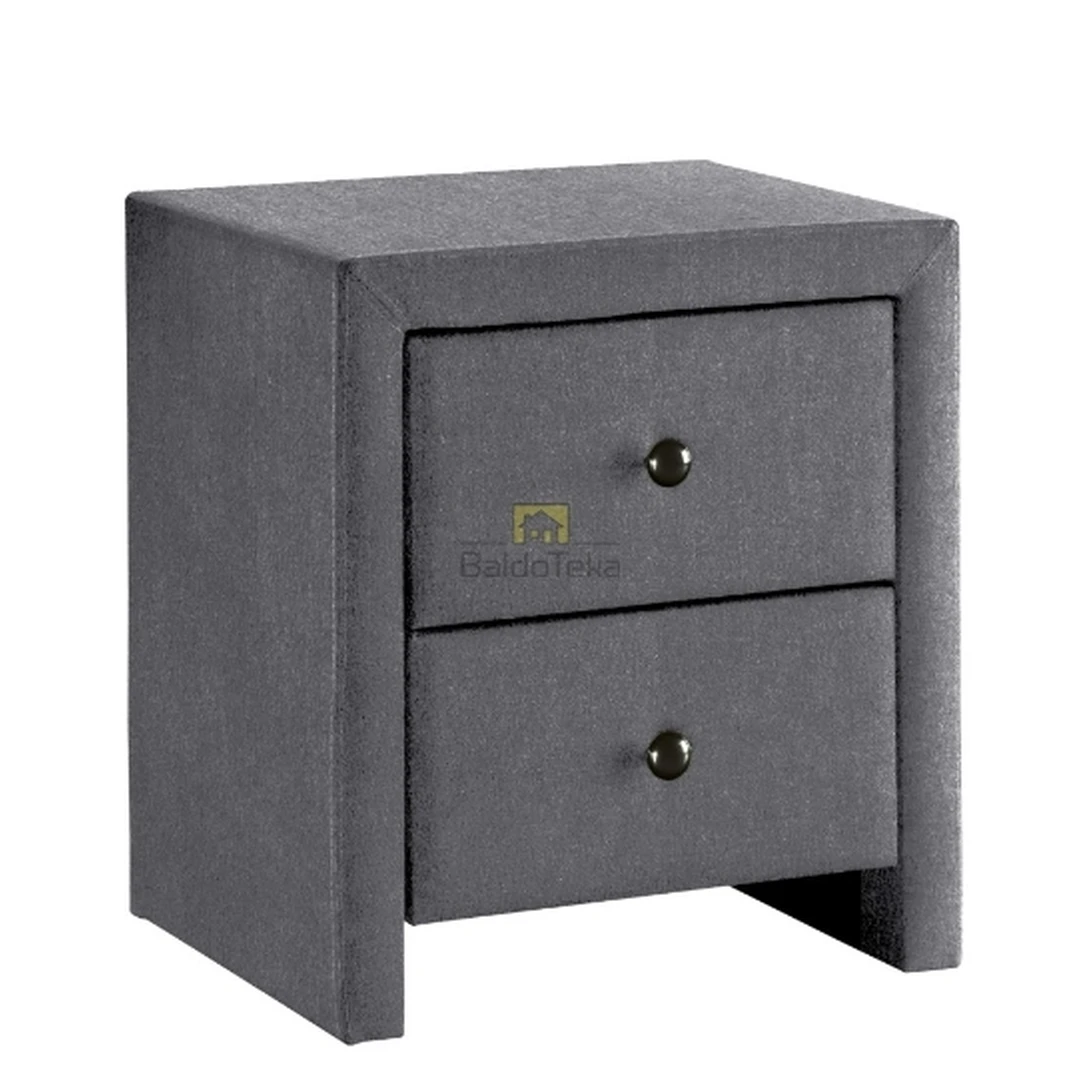 Elegantiškas veliūrinis kėdės komplektas pilkos spalvos