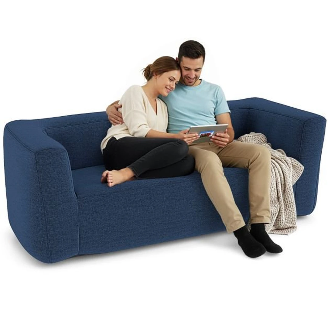 Pripučiama dvivietė sofa, dviem asmenims, 184 × 79 × 67 cm - Sofos