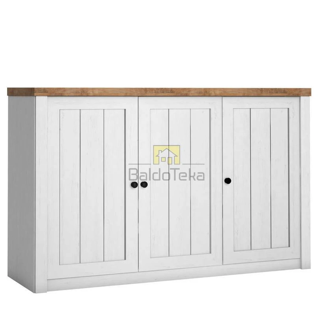 Stilinga spintelė pušis Anderson su tamsiu ąžuolu