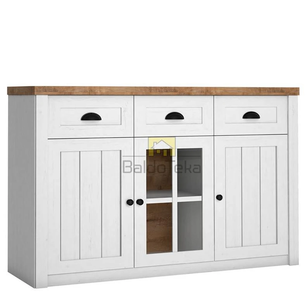 Stilingi PROVANSOS stiliaus spintos – pušis Anderson ir tamsus ąžuolas