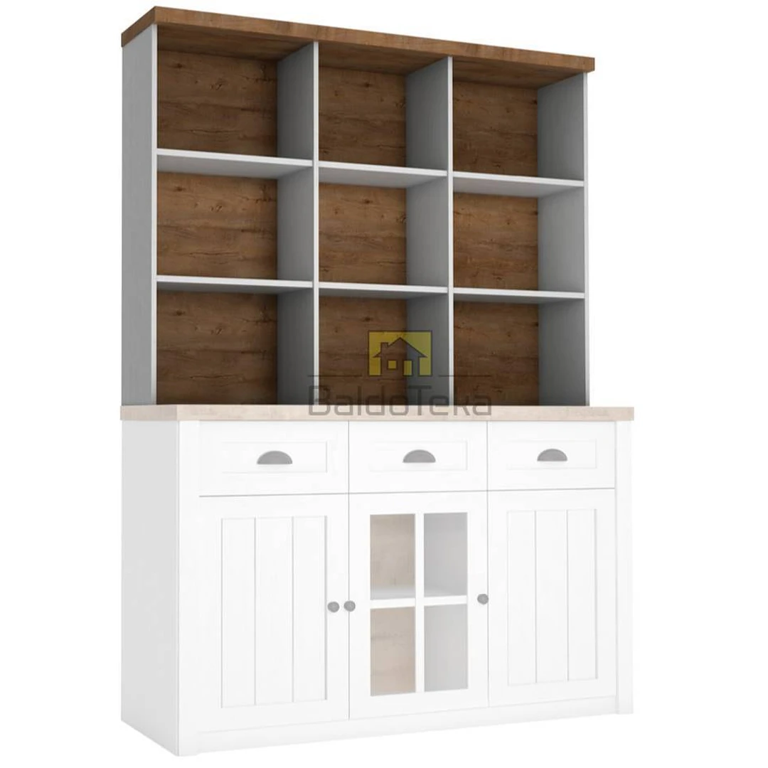 Provažinė komoda PROWANSJA – pušis Anderson + tamsus ąžuolas