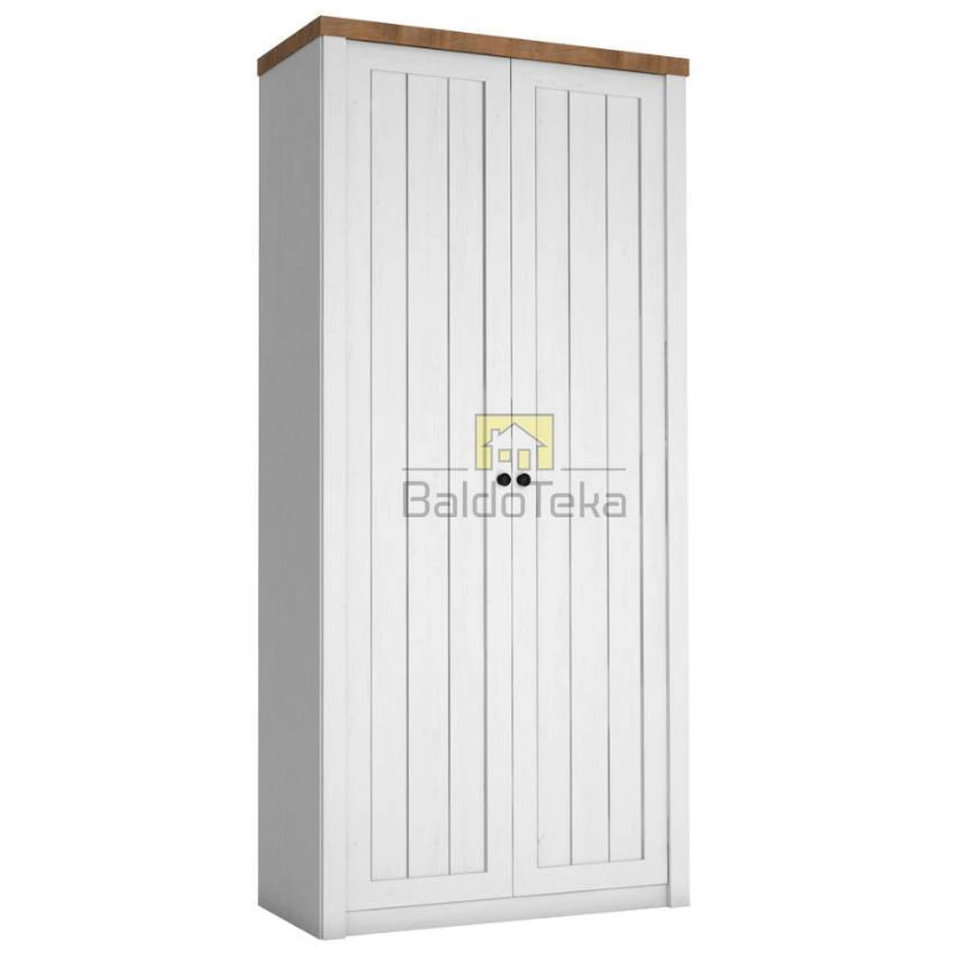 Elegantiškas spintas pušis Anderson su tamsiu ąžuolu