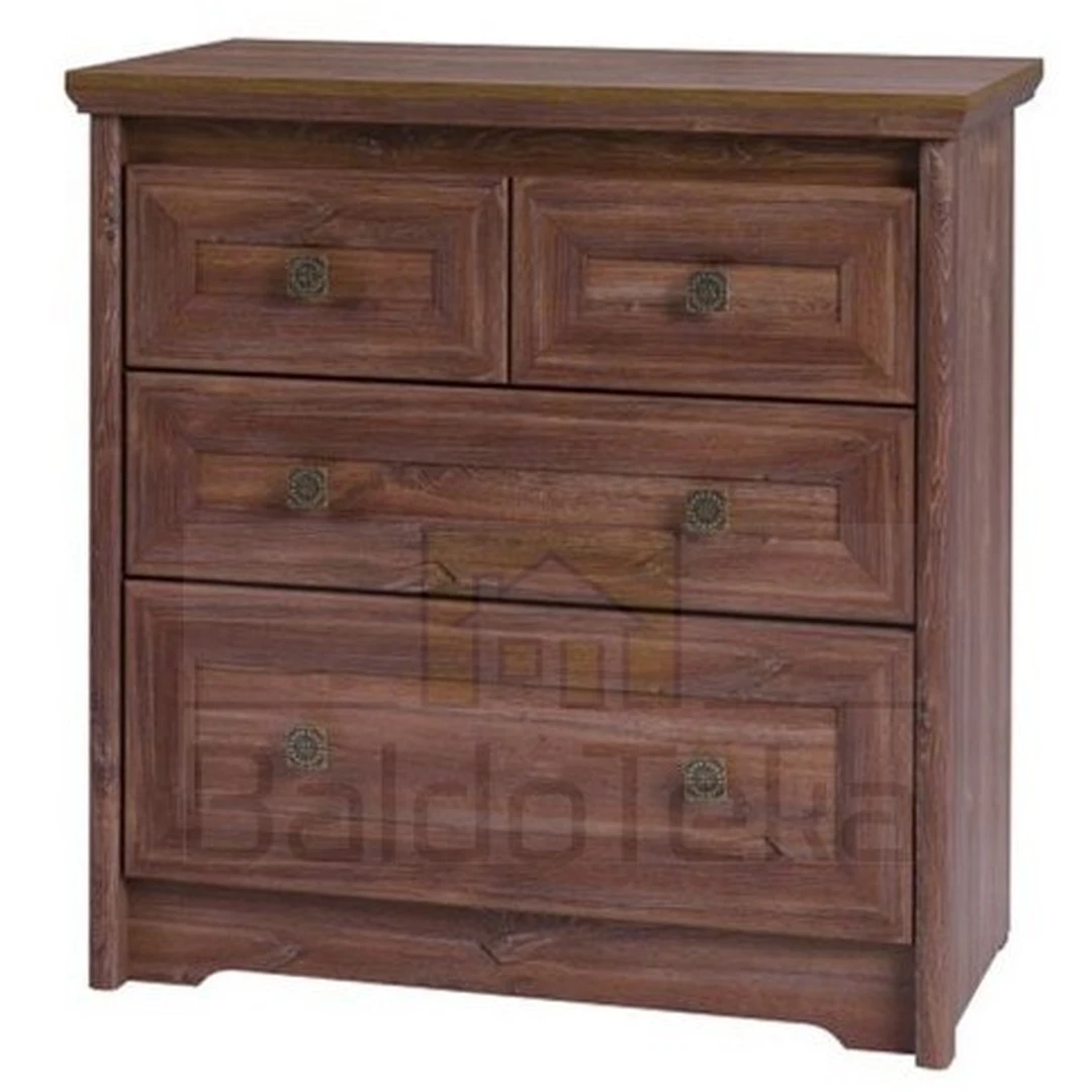 Modernus spintos stalas su laukinio ąžuolo dekoro