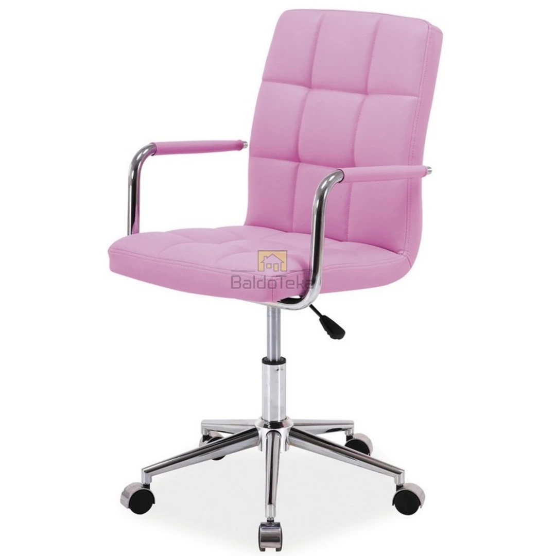 Stylinga rožinė ekologinė kėdė su reguliuojamu aukščiu