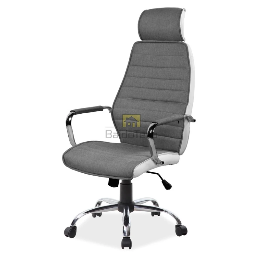 Stylinga baltos ir pilkos spalvos ekologinė sofa su TILT mechanizmu