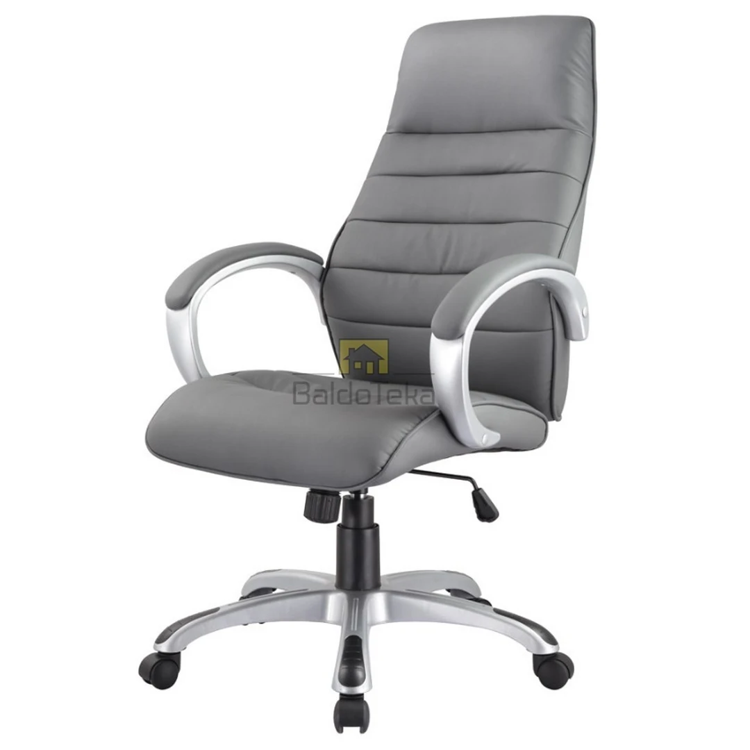 Ekologiški pilki kėdės su TILT mechanizmu, 100 kg apkrova