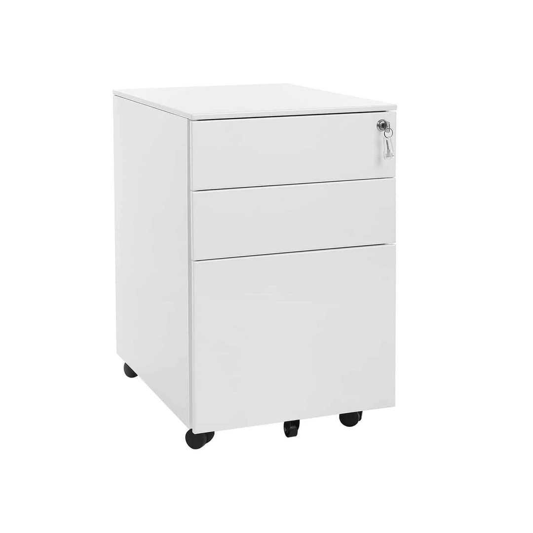 Mobilus konteineris su 3 stalčiais ir rakinamuoju mechanizmu