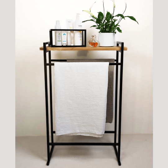 SPA atmosferą namuose sukursianti kabykla su lentynėle