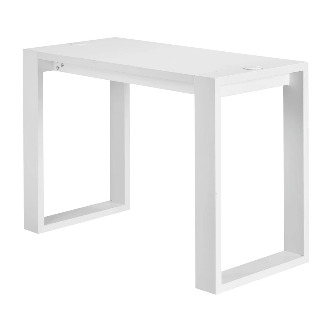 G031 baltas minimalistinis grožio salonų stalas
