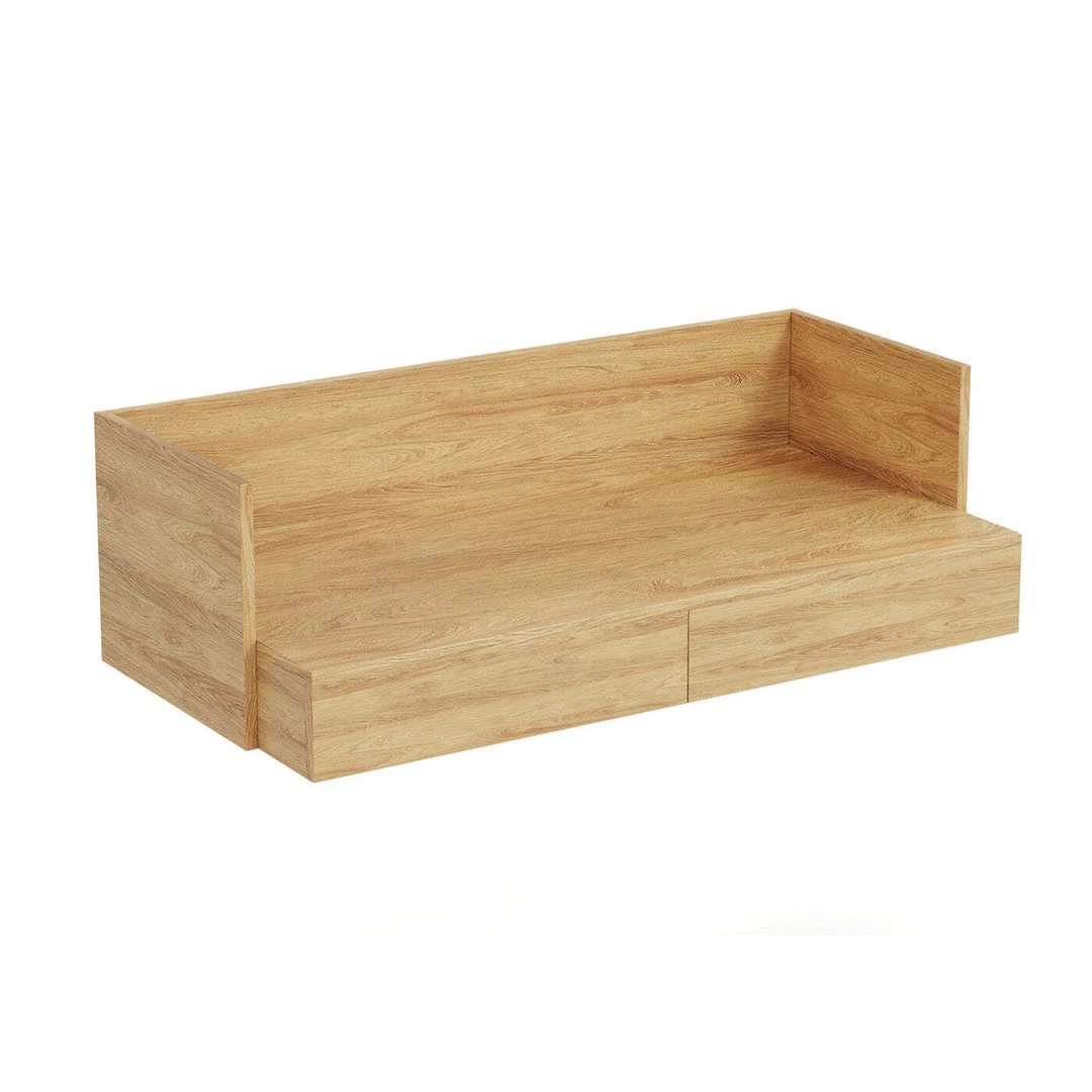 Moderni spinta su push-click mechanizmu, hikora ąžuolo spalva