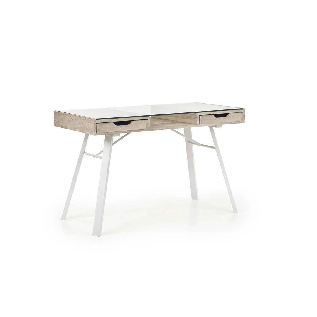 Elegantiška spinta Sonoma ąžuolo ir baltos spalvos