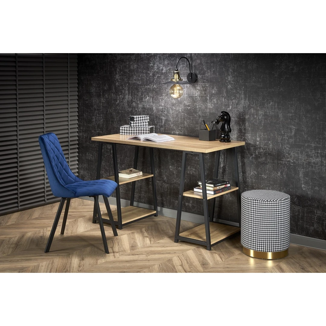 Elegantiška spintelė Sonoma ąžuolo ir juodos spalvos