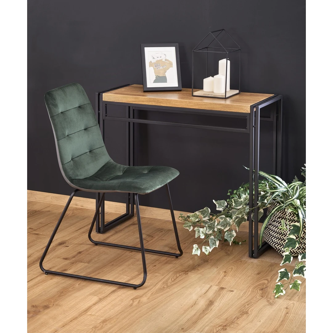 Elegantiškos spintelės auksinis ąžuolas ir juoda