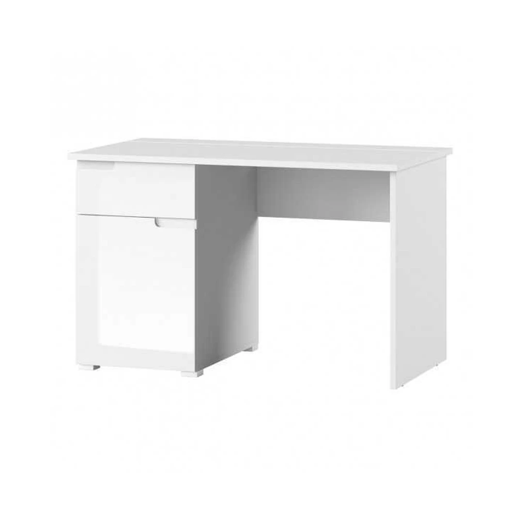 Modernus baltas spintos stalčius su pasukamomis durelėmis