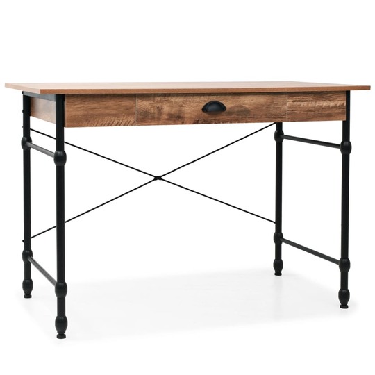 Rašomasis stalas su stalčiumi, 110x55x75cm, ąžuolo spalva - Darbo stalai