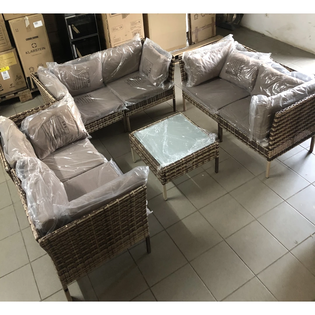 Naujas 7 dalių lauko baldų komplektas – puiki atostogų idėja