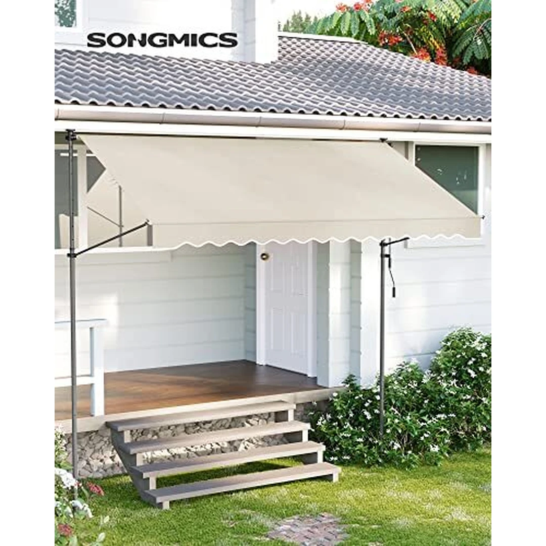 SONGMICS balkono tenta be skylių – lengvas surinkimas ir UV apsauga