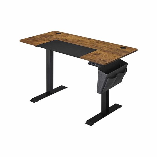 Reguliuojamo aukščio stalas vintažinės rudos ir juodos spalvos - Darbo stalai