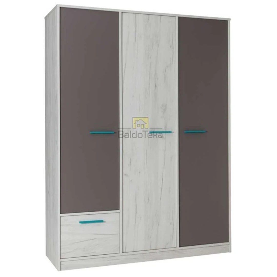 Elegantiškas LMDP spintas craft balta/pilka