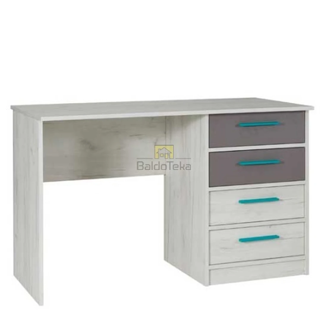 Ergonomiška spintelė craft balta/pilka, 120x75x60 cm