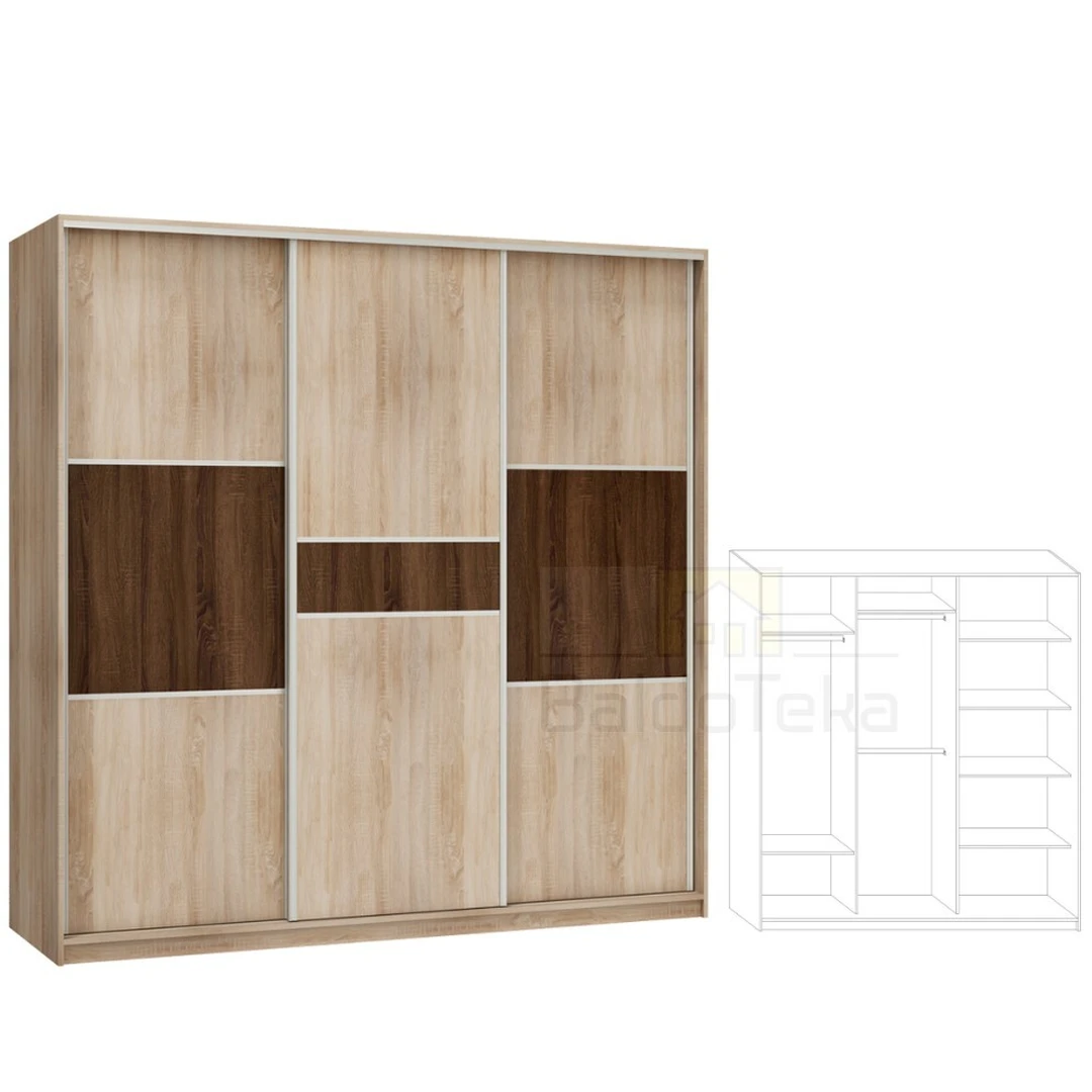 Erdvus LMDP spintos komplektas – 220x216x65 cm