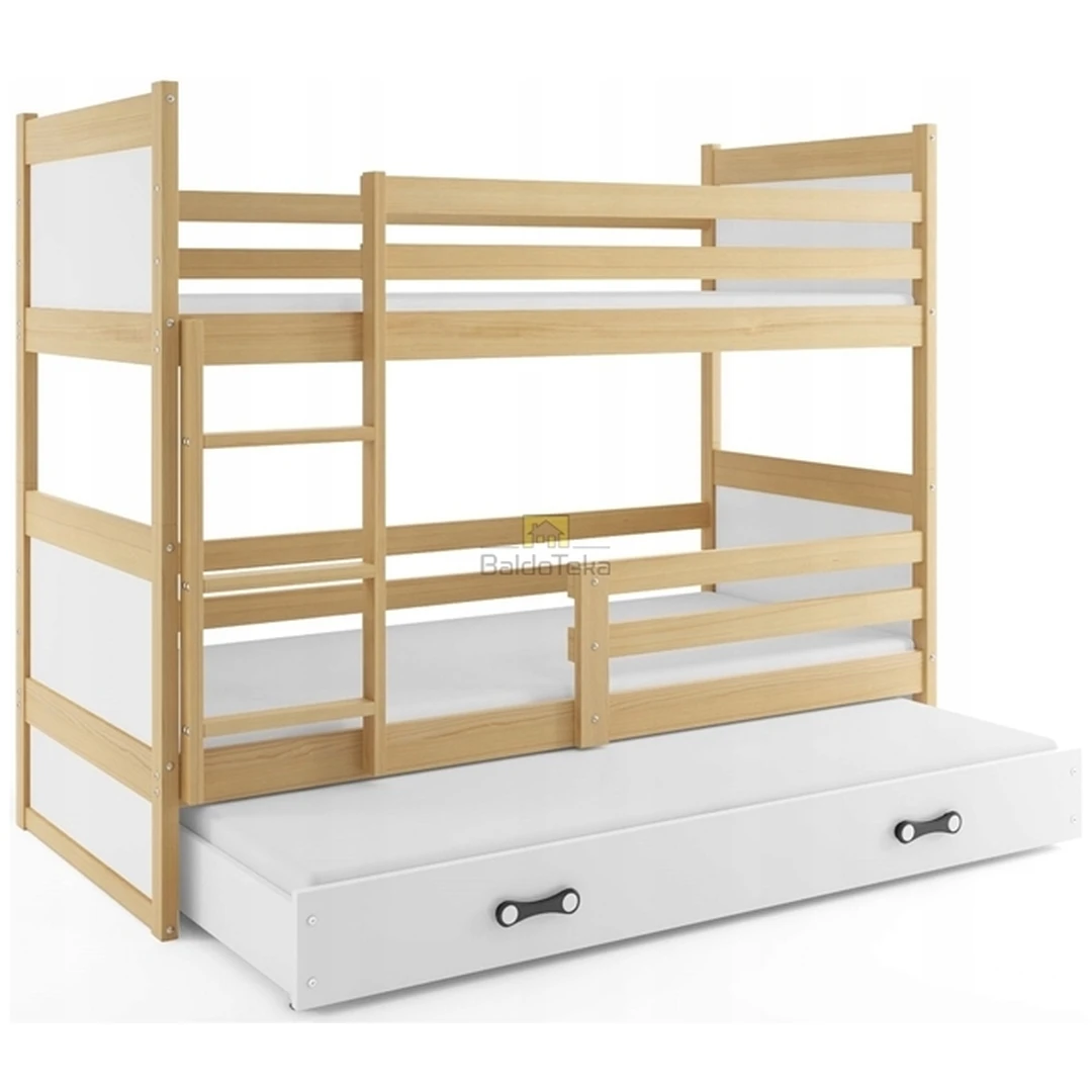 Ergonomiškas vaikiškas lovos komplektas su apsaugine tvorele