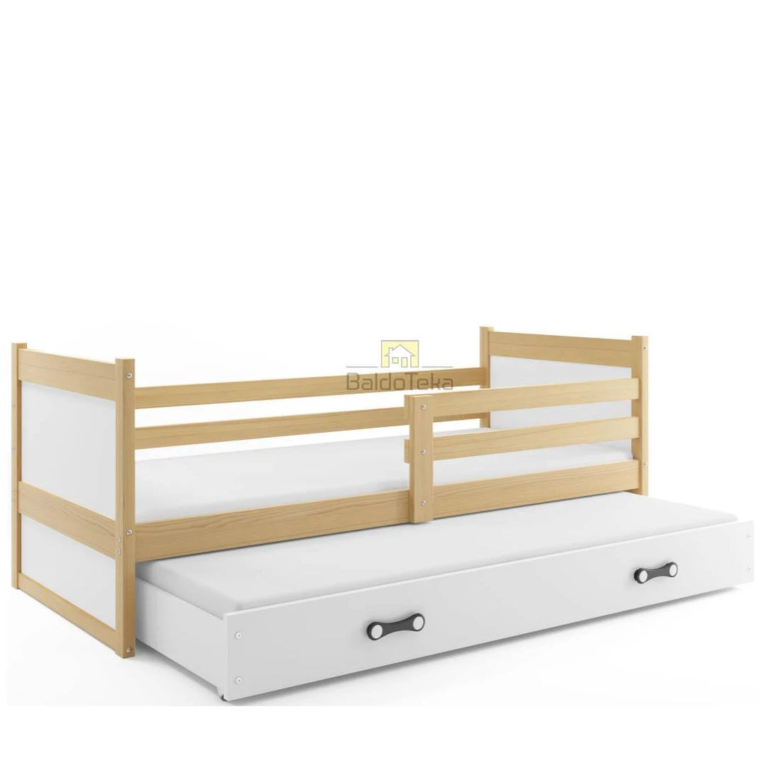 Ergonomiškas lovynas su čiužiniais ir apsaugine tvorele