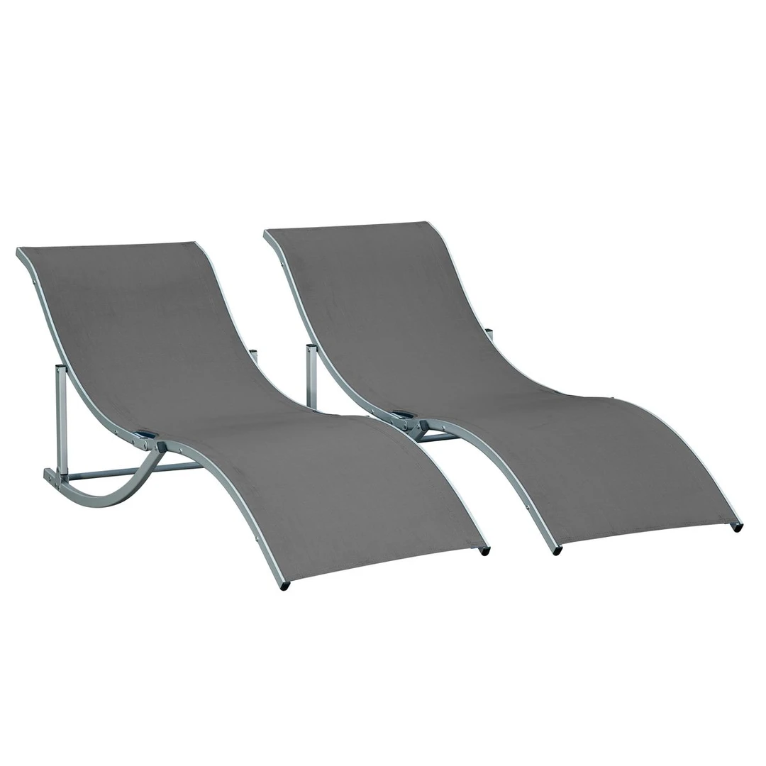 2 sodo gultų komplektas – ergonomiškas poilsis lauke