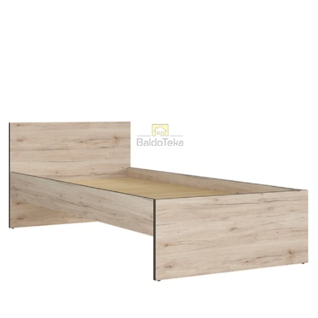 Šviesaus ąžuolo San Remo lova be grotelių