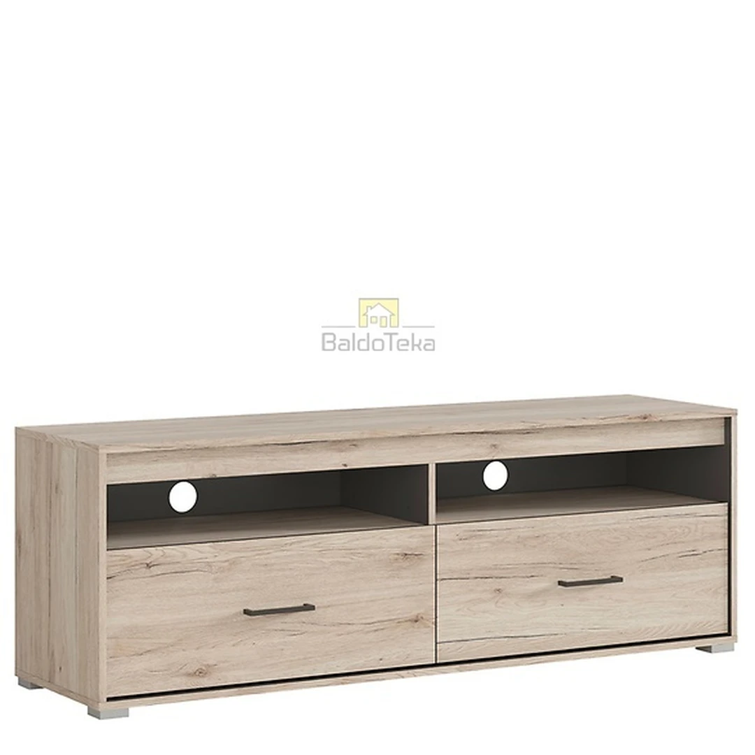 Šviesaus ąžuolo ir pilkos spalvos LMDP spinta San Remo